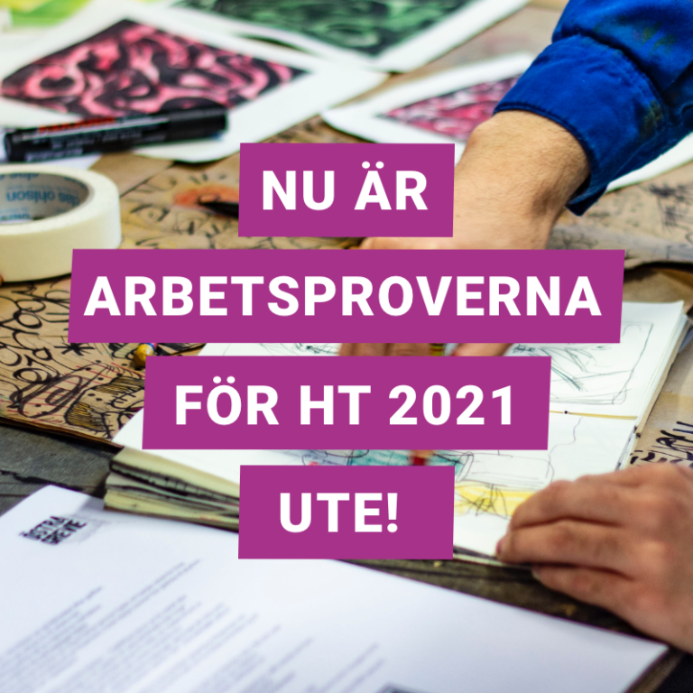 text: Nu är arbetsproverna för HT2021 ute