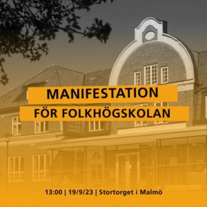 Text: Manifestation för folkhögskolan