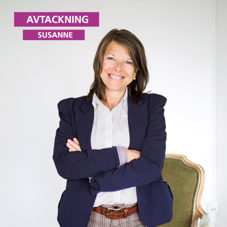 Text: Avtackning Susanne